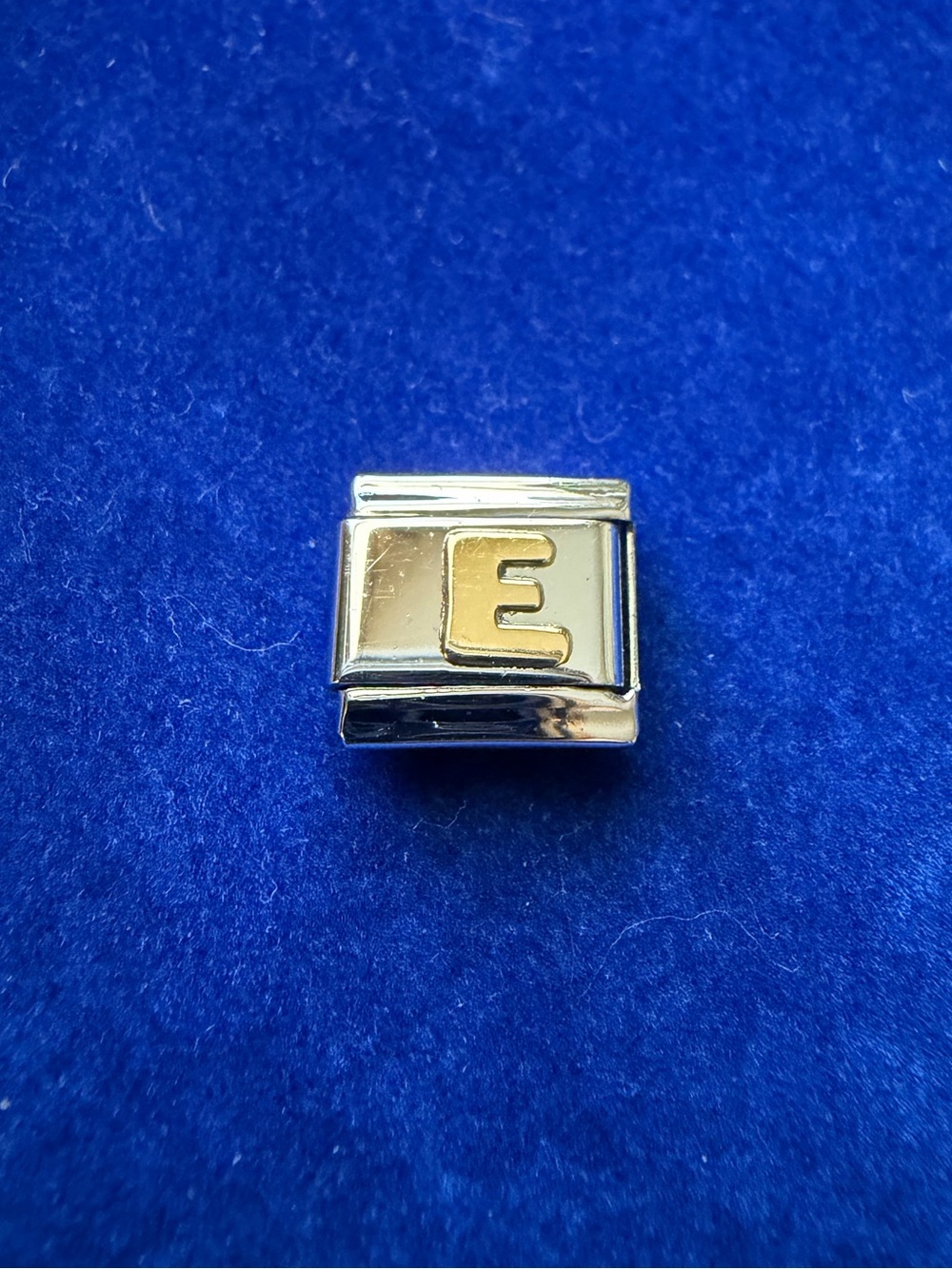 Letter “E” 18k OG Manuel Zed Italian Charm